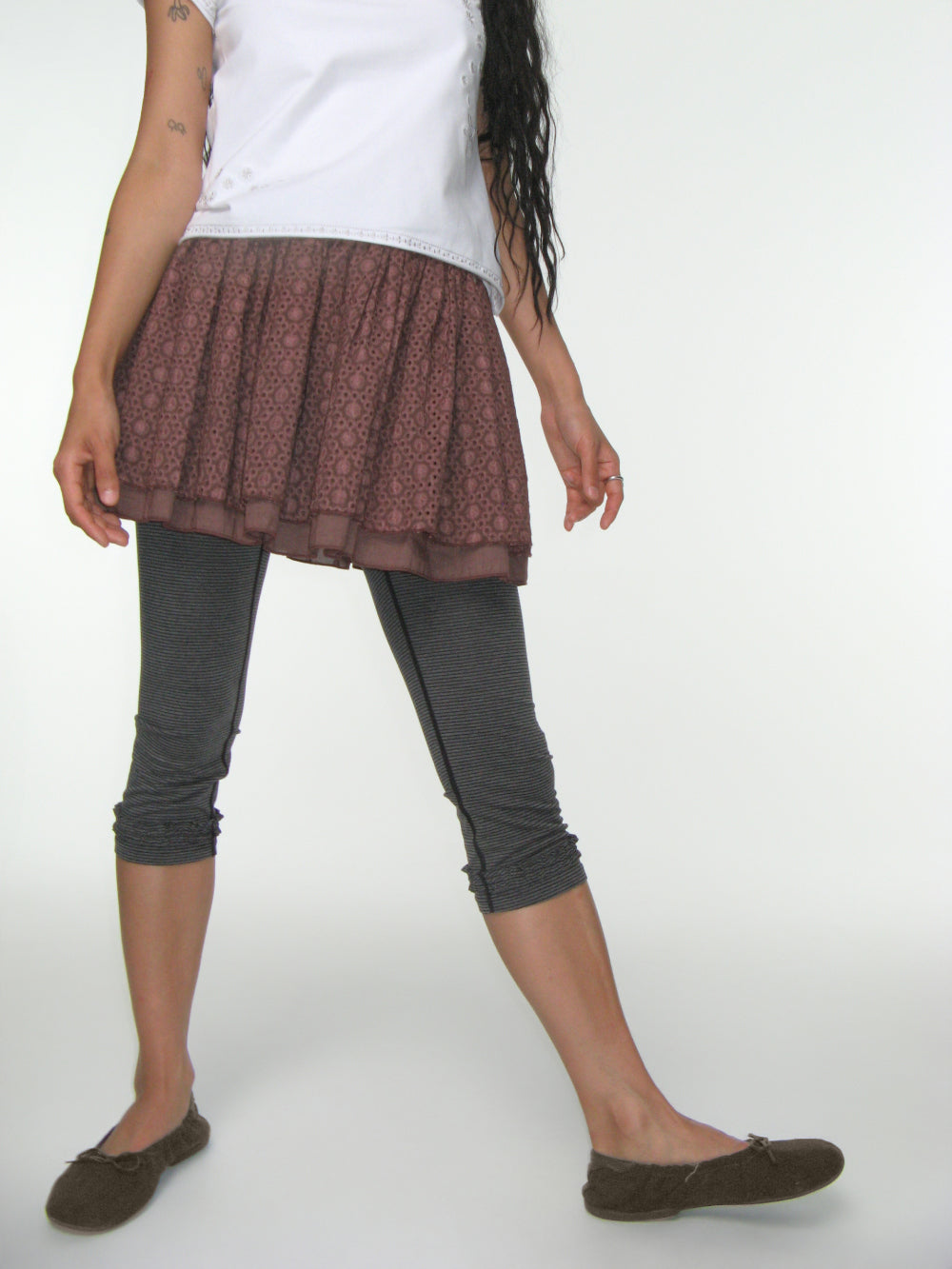 Coyseio - Stripe Rough Leggings (Dark Grey) product image 6 | TRAB K-Fashion Australia