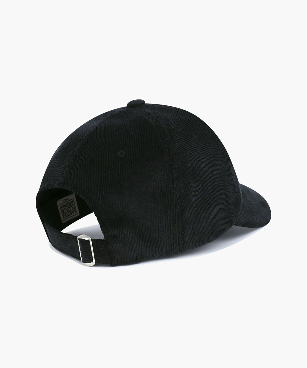 Marithe & Francois Girbaud - Corduroy Small Classic Logo Cap (Black) product image 2 | TRAB K-Fashion Australia