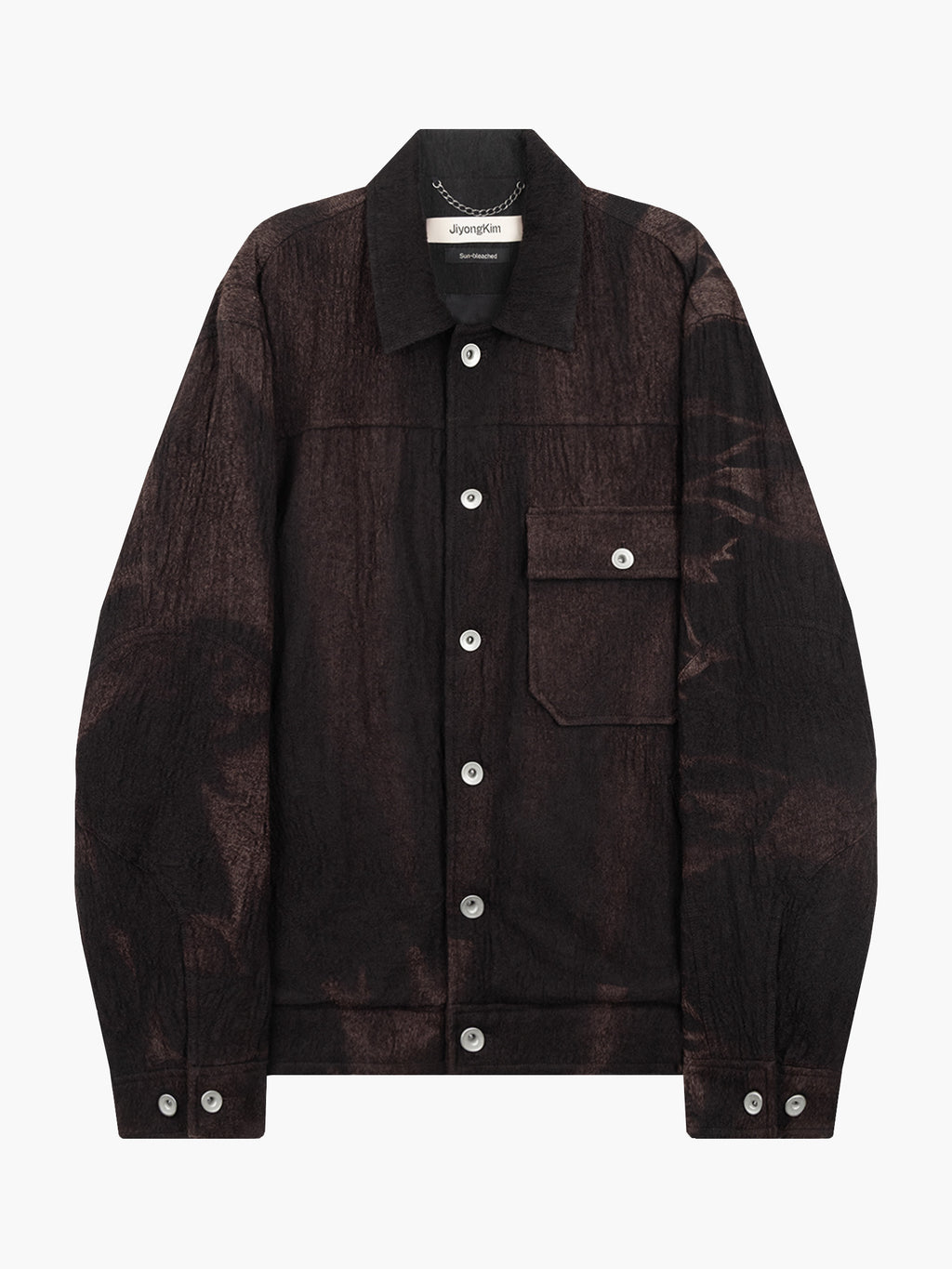 Jiyong Kim - Sun-Bleached Wool Trucker Jacket (Black) product image 9 | TRAB K-Fashion Australia