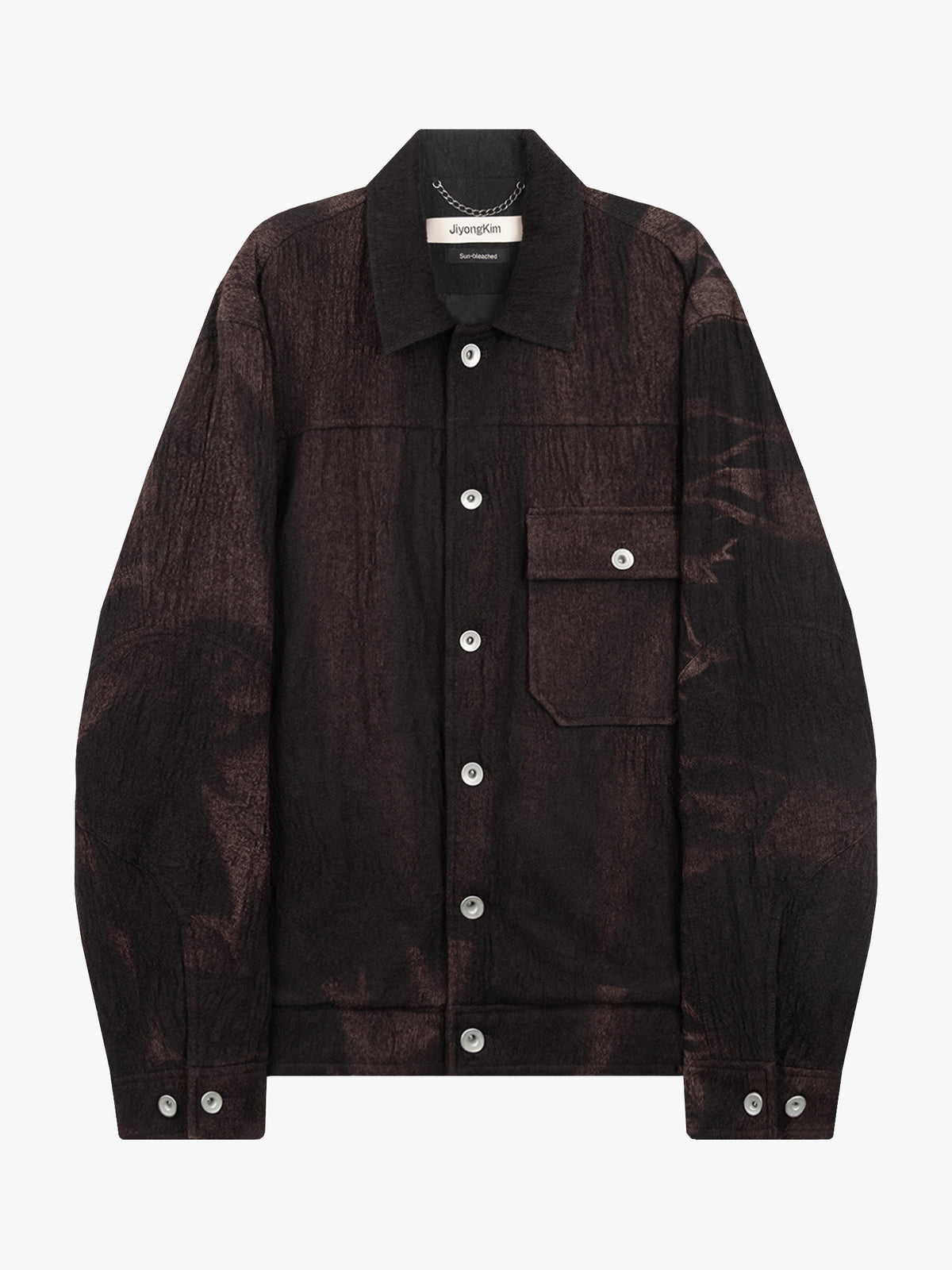 Jiyong Kim - Sun-Bleached Wool Trucker Jacket (Black) product image 9 | TRAB K-Fashion Australia