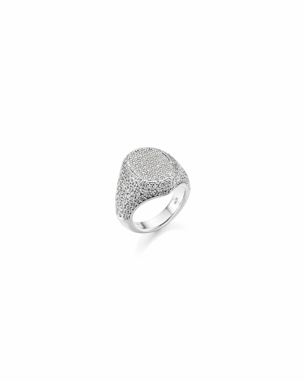 Numbering - Pave Oval Signet Ring #3609 product image 5 | TRAB K-Fashion Australia