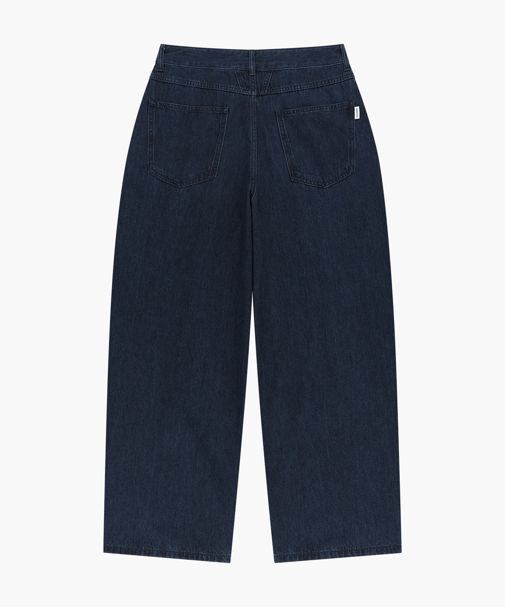 Marithe & Francois Girbaud - Wide Fit Tuck Denim Pants (Indigo) product image 2 | TRAB K-Fashion Australia