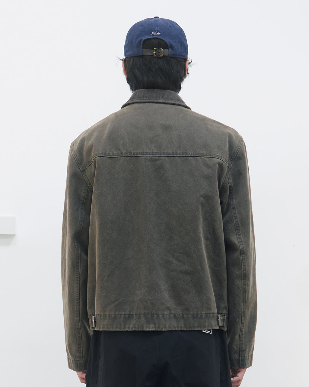 Kijun - Washed Leather Work Jacket (Khaki Brown) product image 3 | TRAB K-Fashion Australia