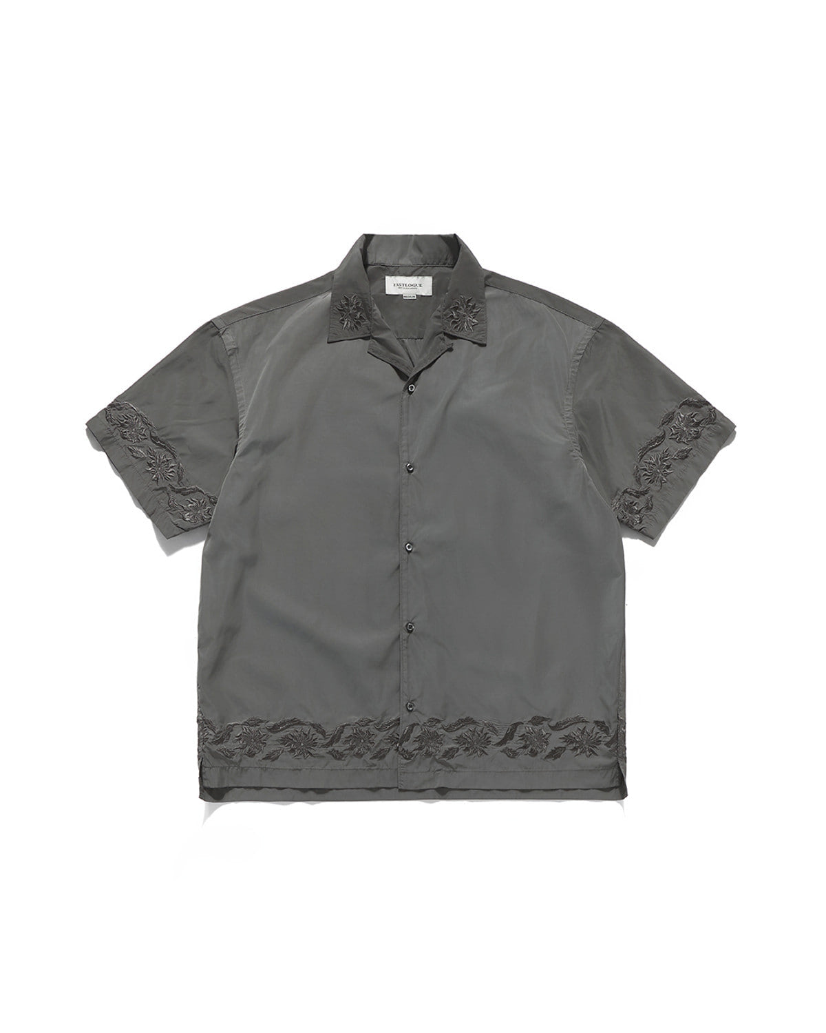 Eastlogue - Breezy Embroidered Half Shirts (Sand Beige) product image 5 | TRAB K-Fashion Australia