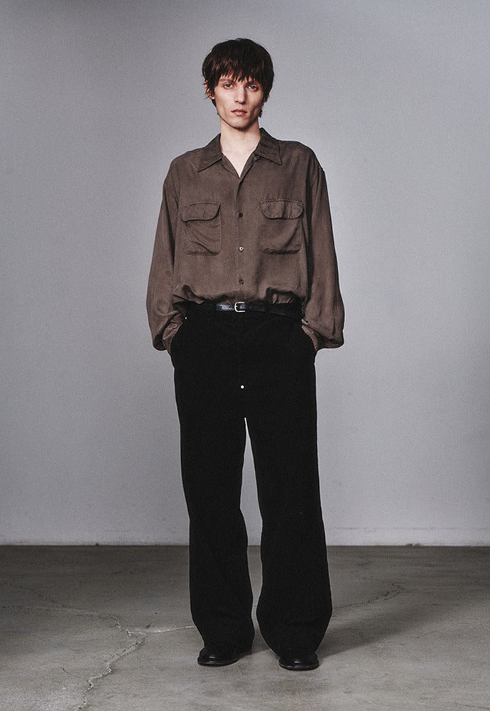 Art if acts - Vintage Wide Corduroy Pants (Black) product image 1 | TRAB K-Fashion Australia