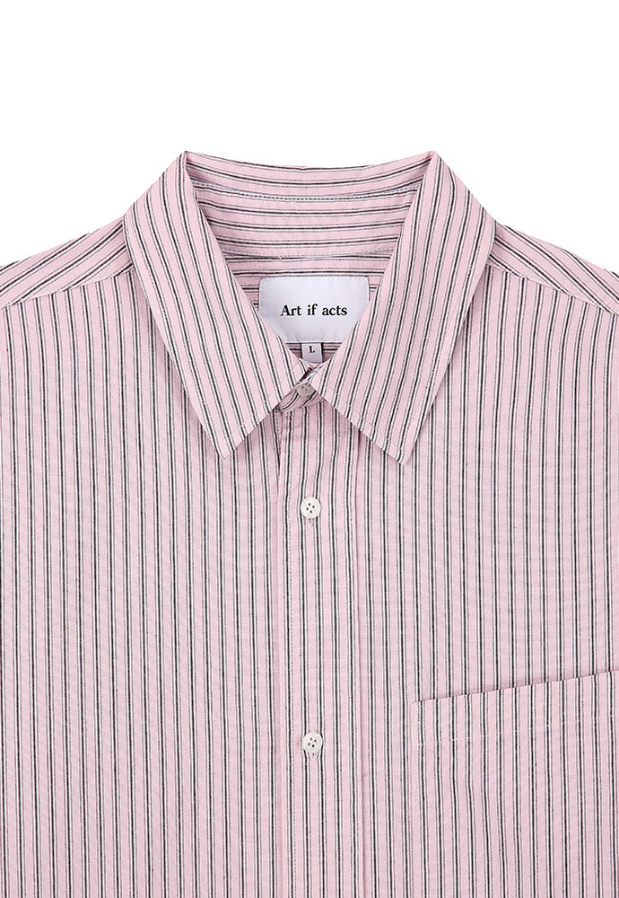 Art if acts - Stripe Shirt (Sunset Pink) product image 9 | TRAB K-Fashion Australia