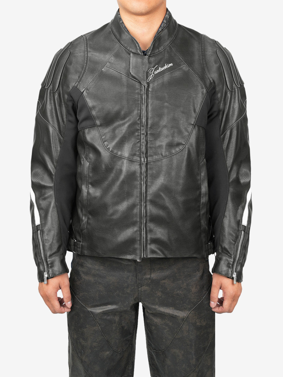 Juntae Kim - Embossed Motorcycle Jacket (OC1) product image 1 | TRAB K-Fashion Australia
