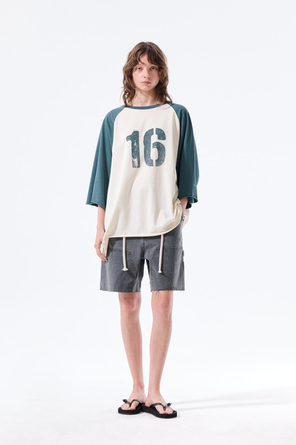 Matin Kim - Raw Edge Raglan Top (Cream) product image 10 | TRAB K-Fashion Australia