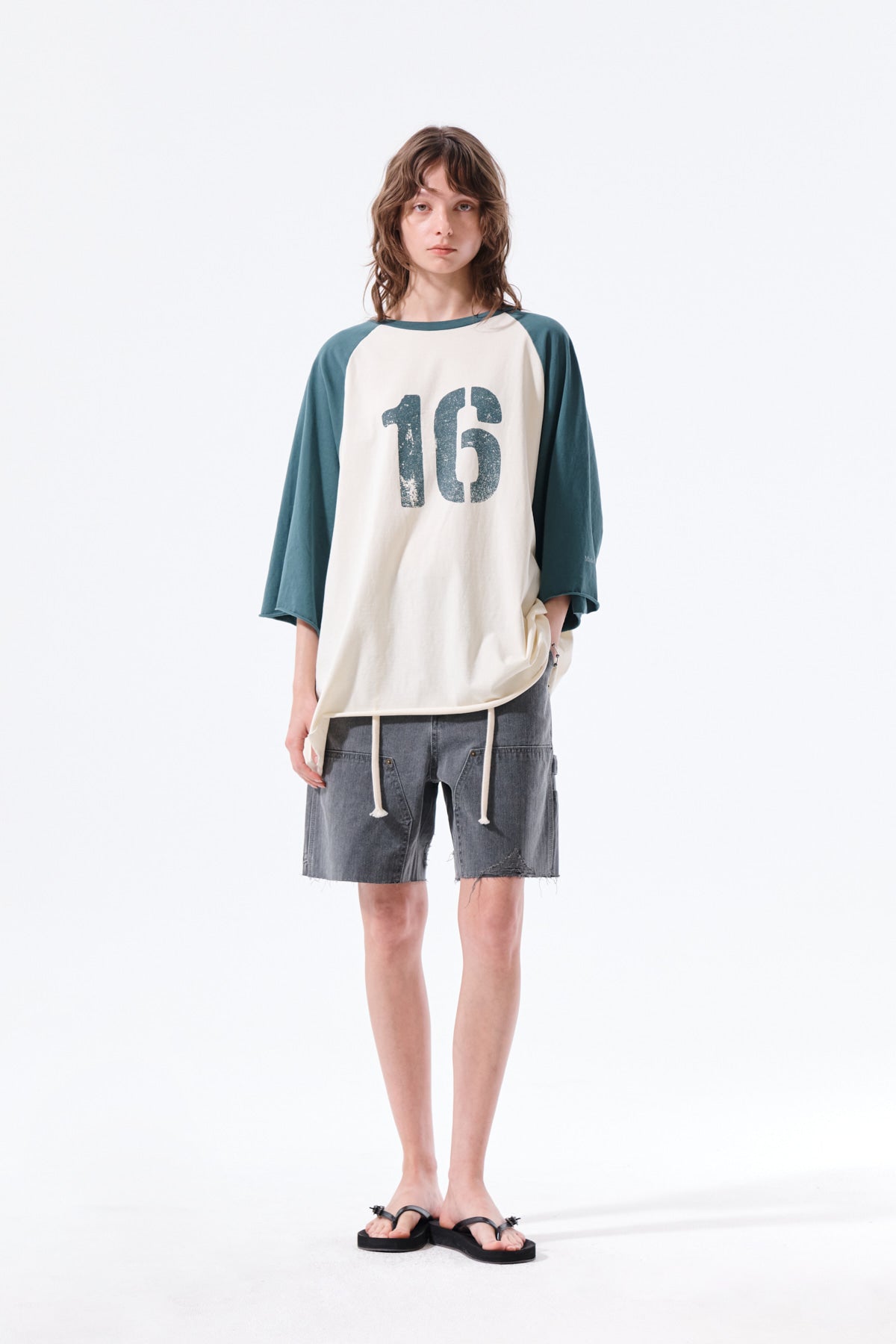 Matin Kim - Raw Edge Raglan Top (Cream) product image 10 | TRAB K-Fashion Australia