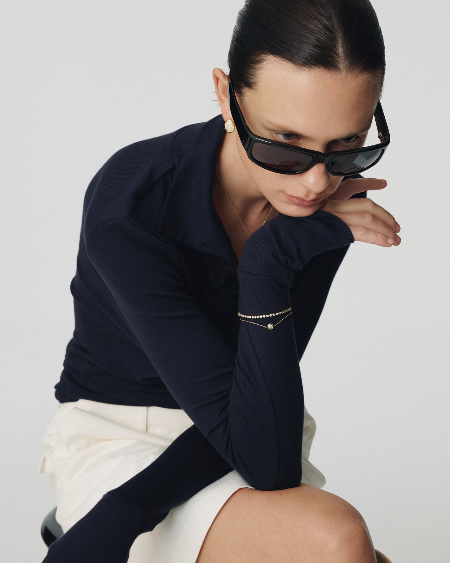 Numbering - Bezel Set Solitaire Bracelet #3901 product image 2 | TRAB K-Fashion Australia