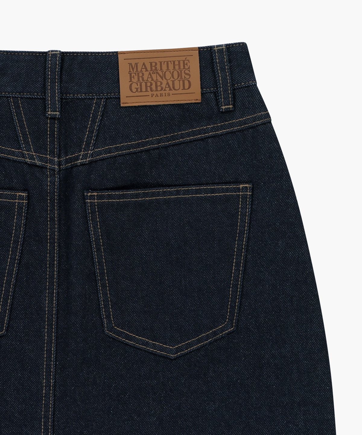 Marithe & Francois Girbaud - [Pre-order – Ships 30 Sep] H-line Denim Skirt (Indigo) product image 5 | TRAB K-Fashion Australia
