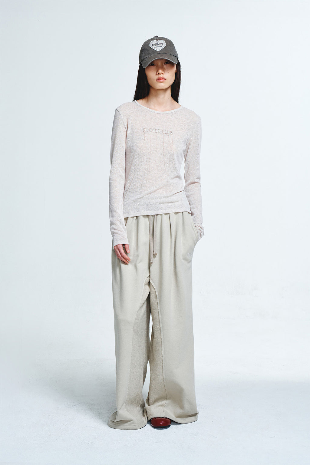 Deinet - Sheer Long Sleeve (Beige) product image 4 | TRAB K-Fashion Australia