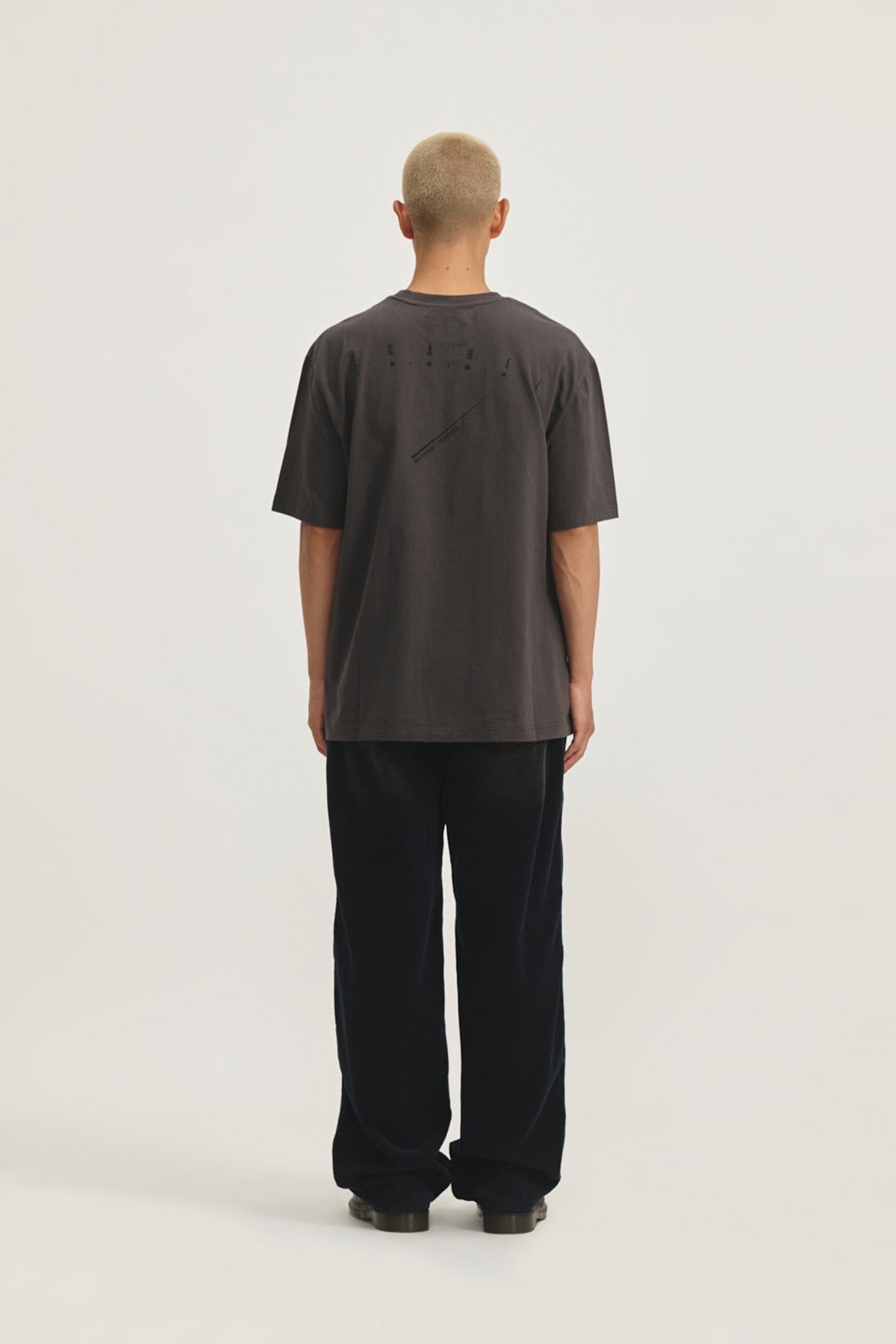 Matin Kim - Peaches Logo Graphic Top (Charcoal) product image 10 | TRAB K-Fashion Australia