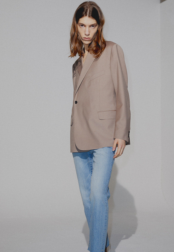 Tonywack - Ray Half-Double Blazer (Musk Beige) product image 4 | TRAB K-Fashion Australia