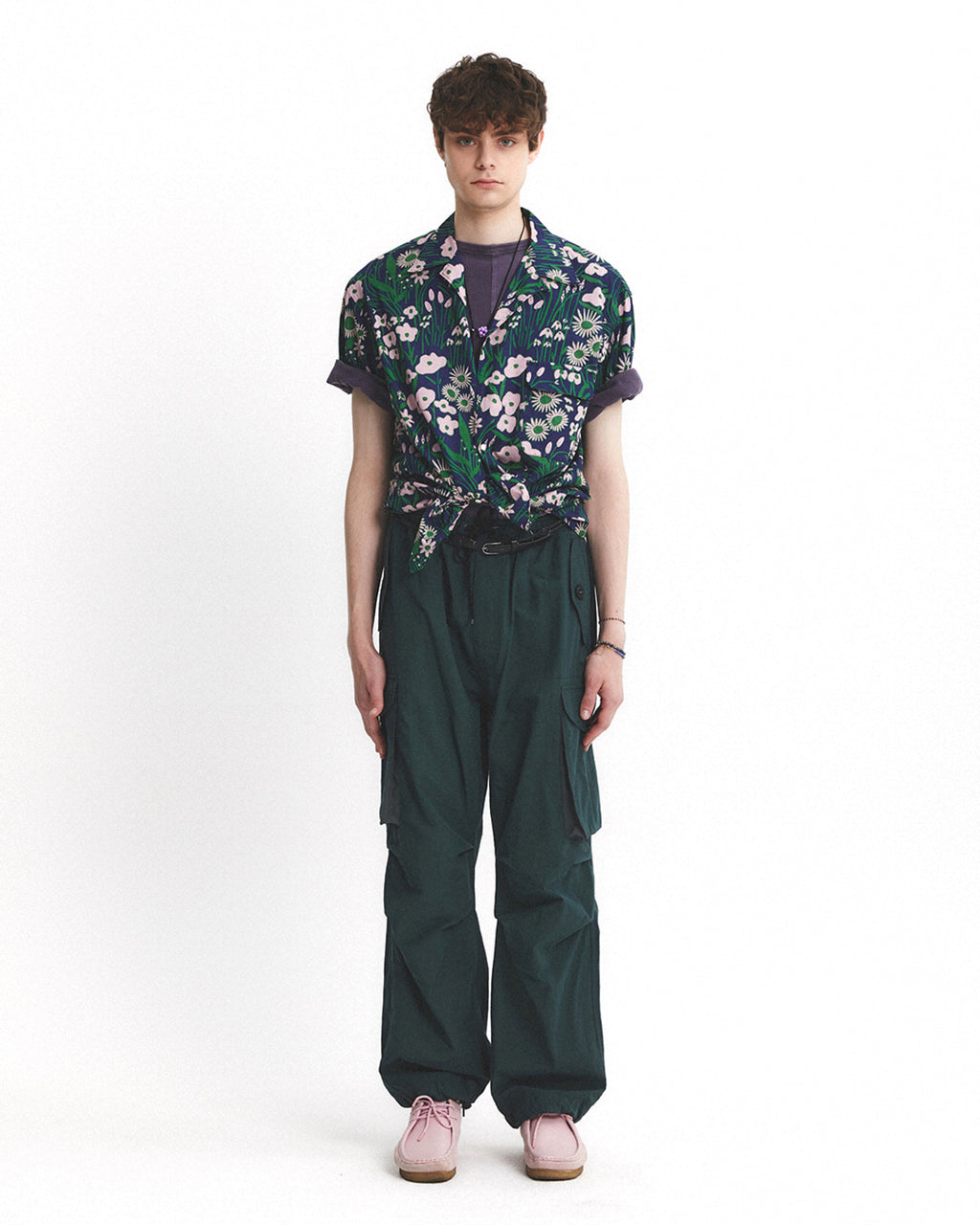 Eastlogue - Combat Easy Pants (Blue Green) product image 1 | TRAB K-Fashion Australia