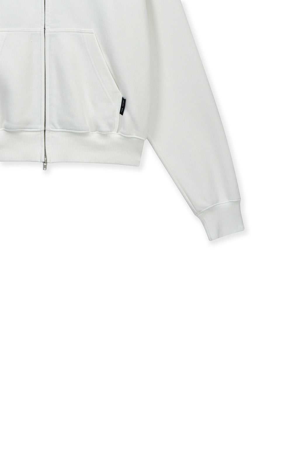 Matin Kim - Graffiti Logo Hoody Zip Up (White) product image 4 | TRAB K-Fashion Australia