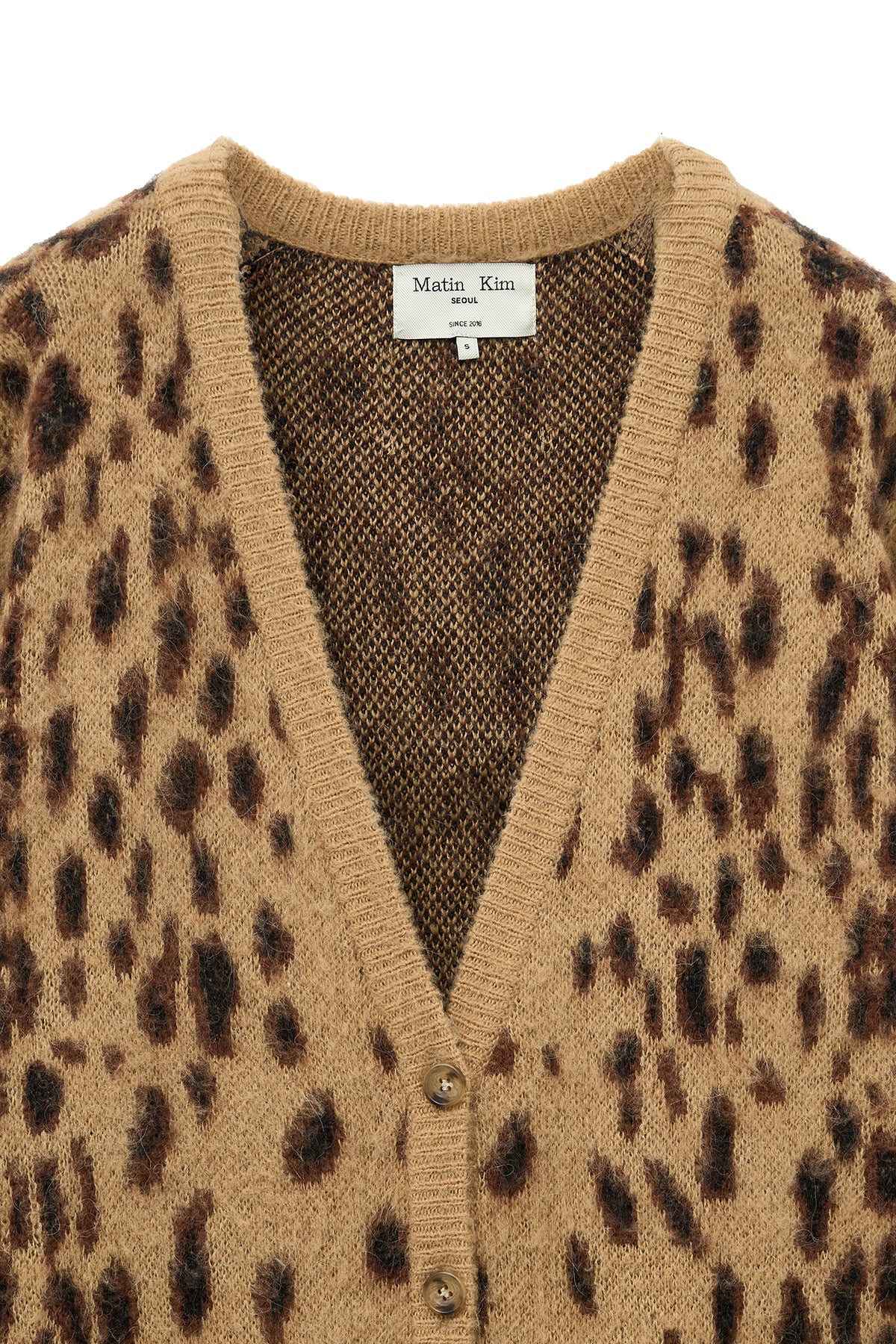 Matin Kim - Brushed Leopard Cardigan (Mix) product image 4 | TRAB K-Fashion Australia