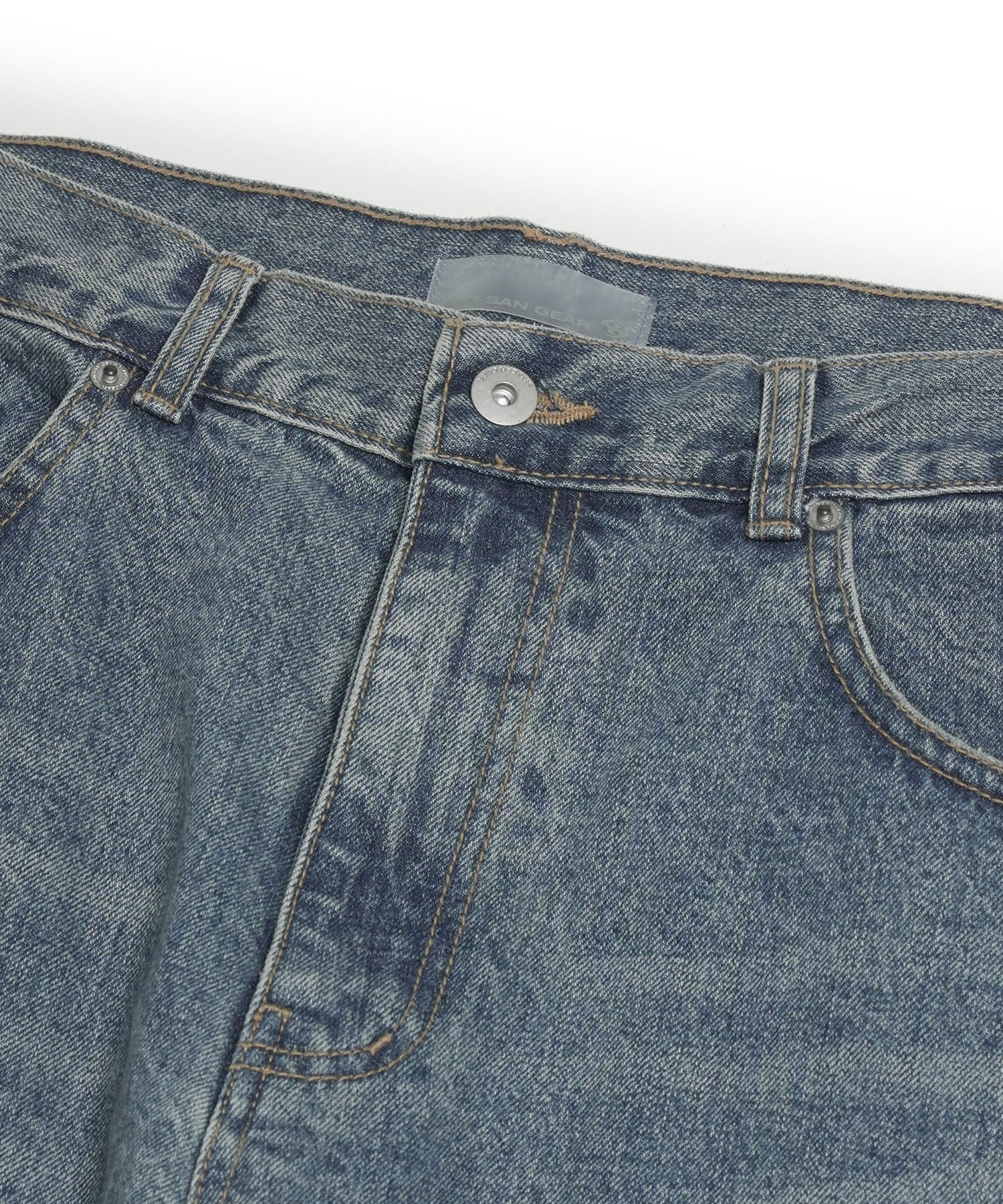 San San Gear - Washing Denim Pants (Blue) product image 6 | TRAB K-Fashion Australia