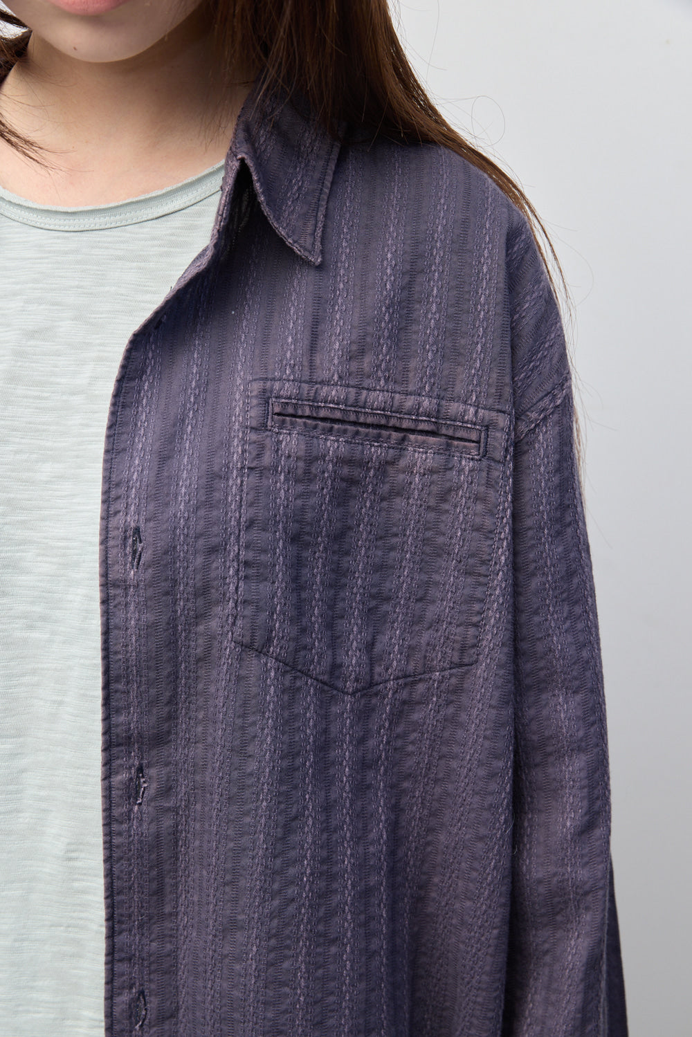 Hatchingroom - Crochet Shirt (Bleached Blue) product image 13 | TRAB K-Fashion Australia
