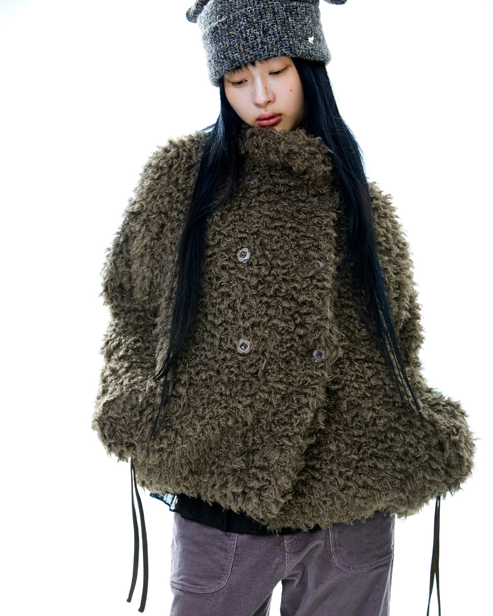 Coyseio - Hairy Fur Jacket (Brown) product image 6 | TRAB K-Fashion Australia