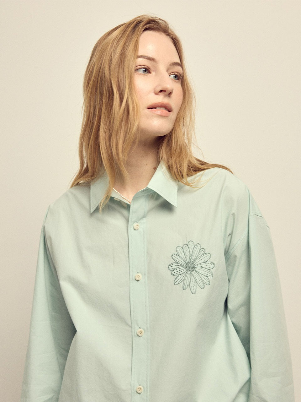 Mardi Mercredi - Cotton Poplin Shirt (Mint Mint) product image 1 | TRAB K-Fashion Australia