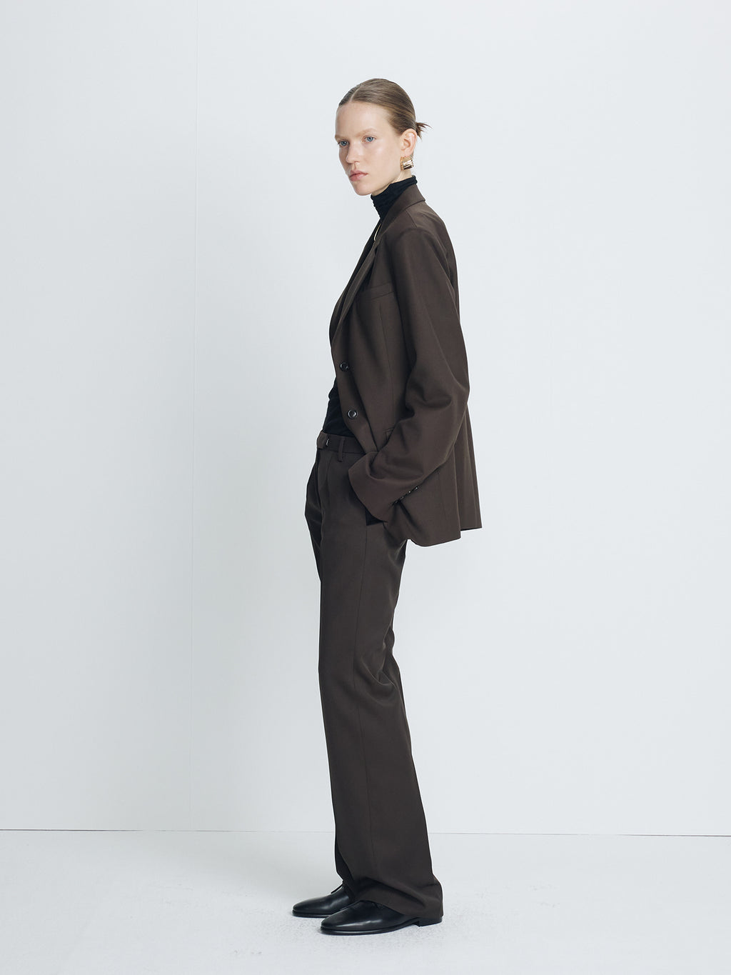 Tonywack - Single-Breasted Tailored Jacket (Brown) product image 2 | TRAB K-Fashion Australia
