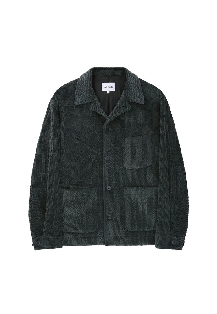 Art if acts - Corduroy French Work Jacket (Black Opal) product image 6 | TRAB K-Fashion Australia