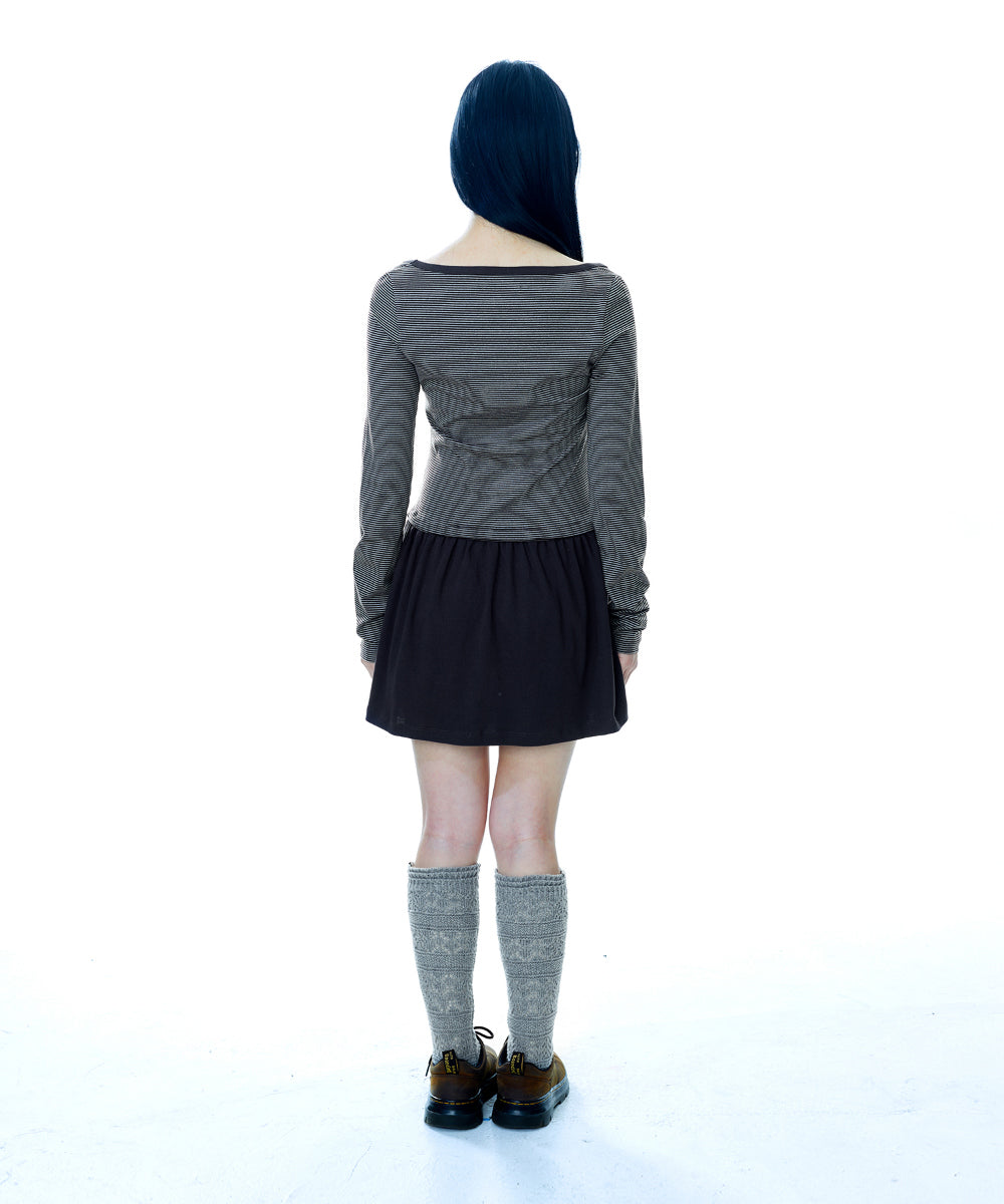 Coyseio - Coy Stripe Dress (Brown) product image 14 | TRAB K-Fashion Australia