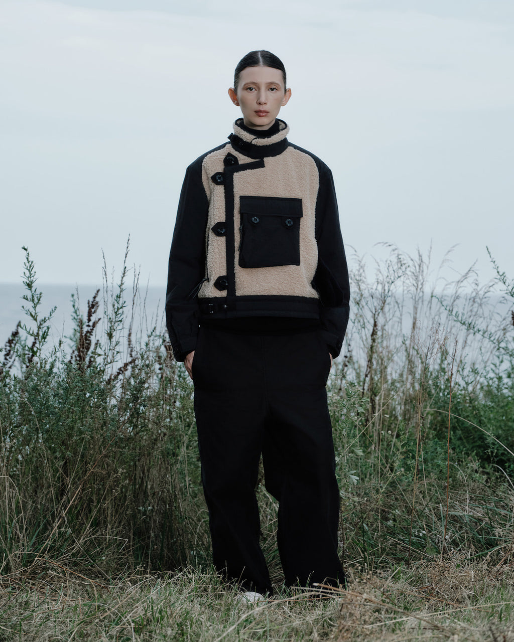 Eastlogue - Motorcycle Jacket (Black & Ecru) product image 4 | TRAB K-Fashion Australia