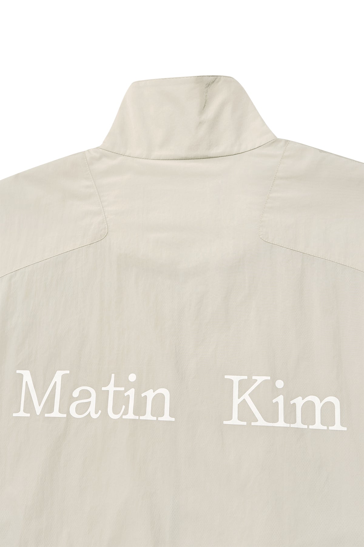 Matin Kim - Oversize Nylon Light Jumper (Light Beige) product image 6 | TRAB K-Fashion Australia