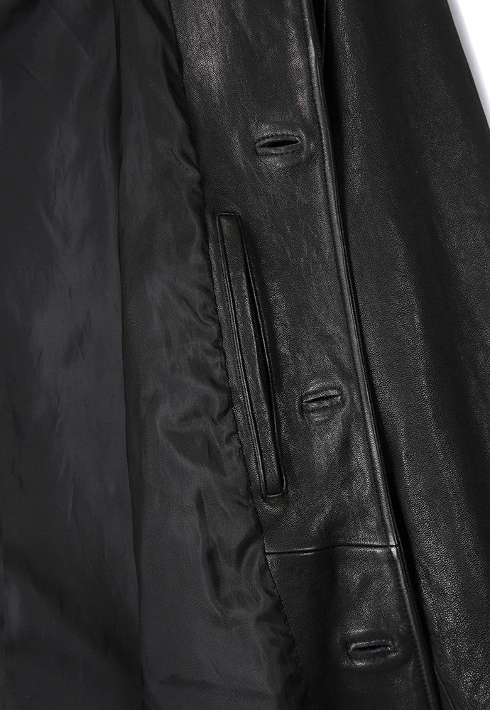 Art if acts - Washed Lambskin Vegetable Car Coat (Black) product image 15 | TRAB K-Fashion Australia