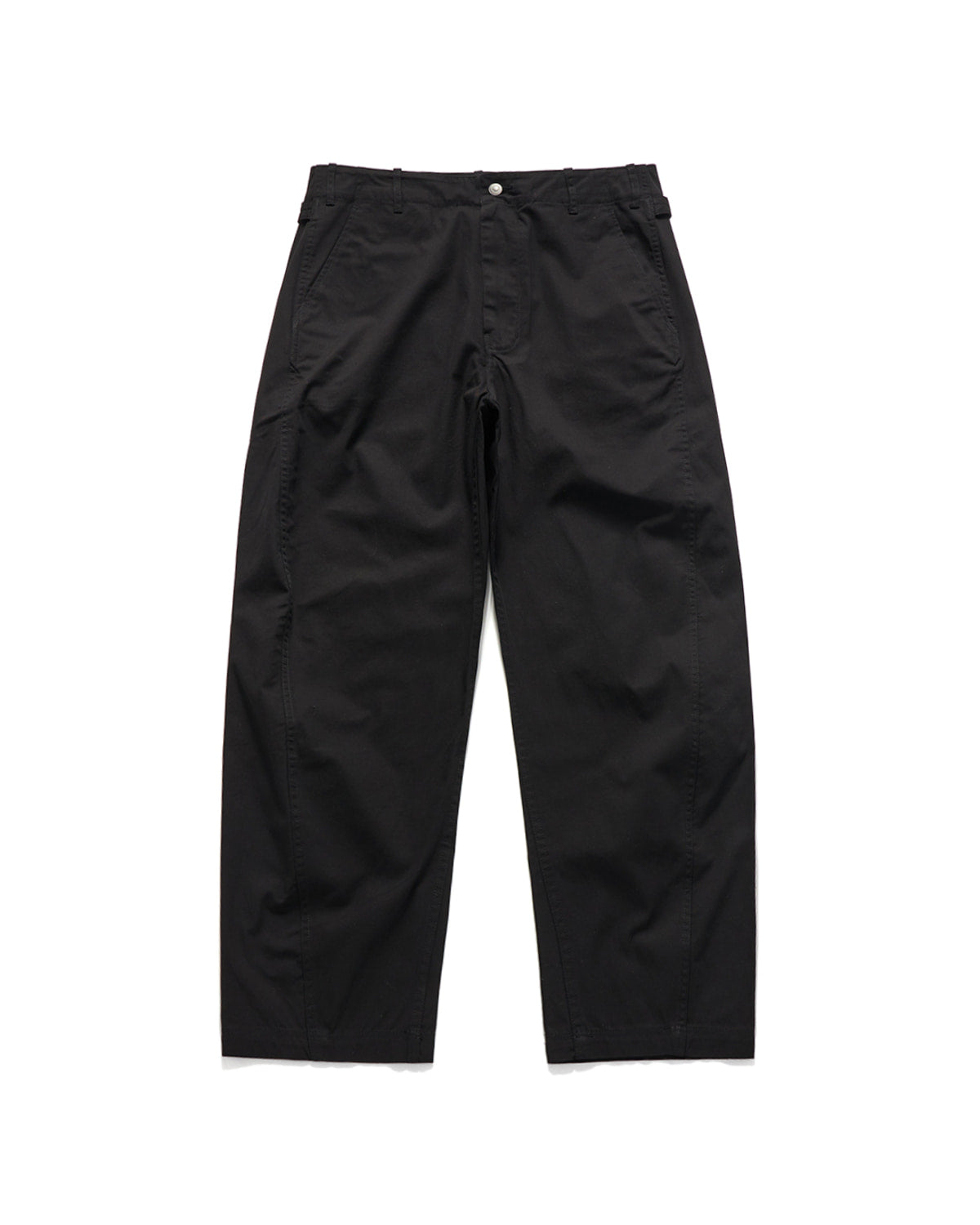 Eastlogue - Cinch Back Curved Pants (Black) product image 1 | TRAB K-Fashion Australia