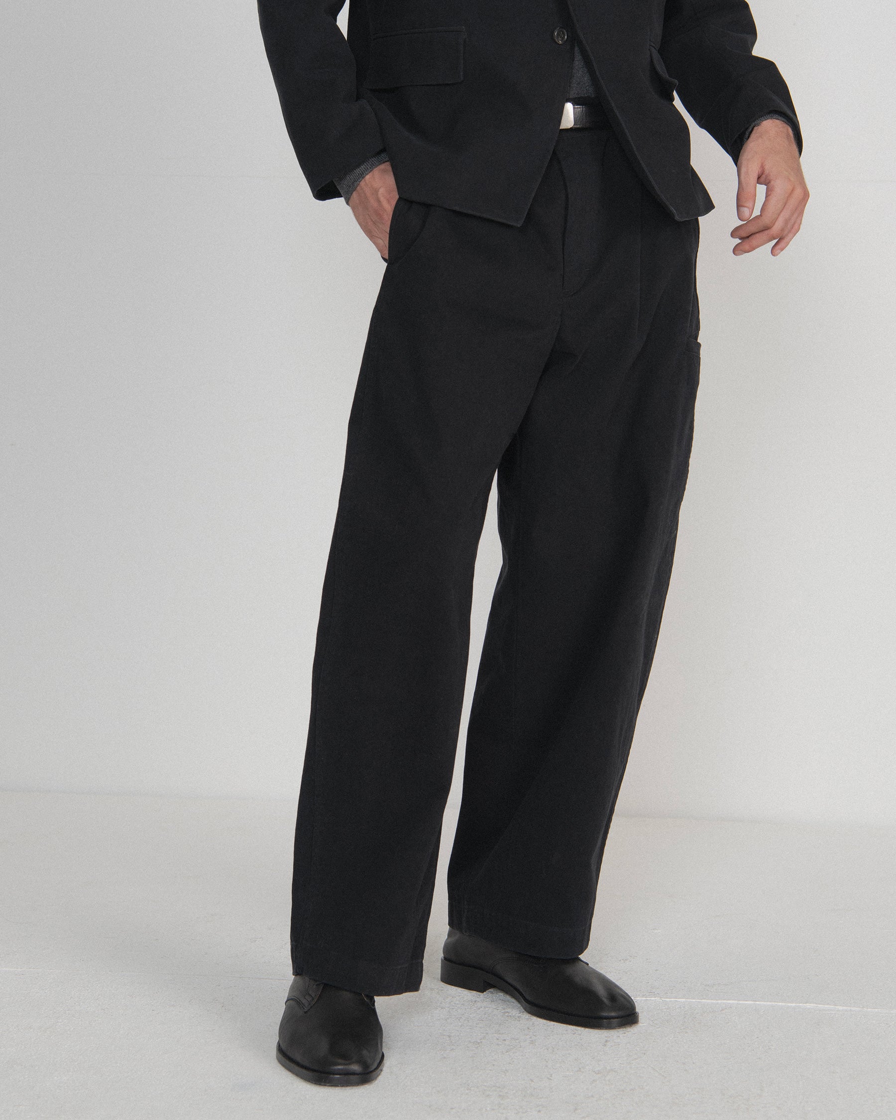 Brownyard - Washed Cotton Trouser (Black) product image 1 | TRAB K-Fashion Australia