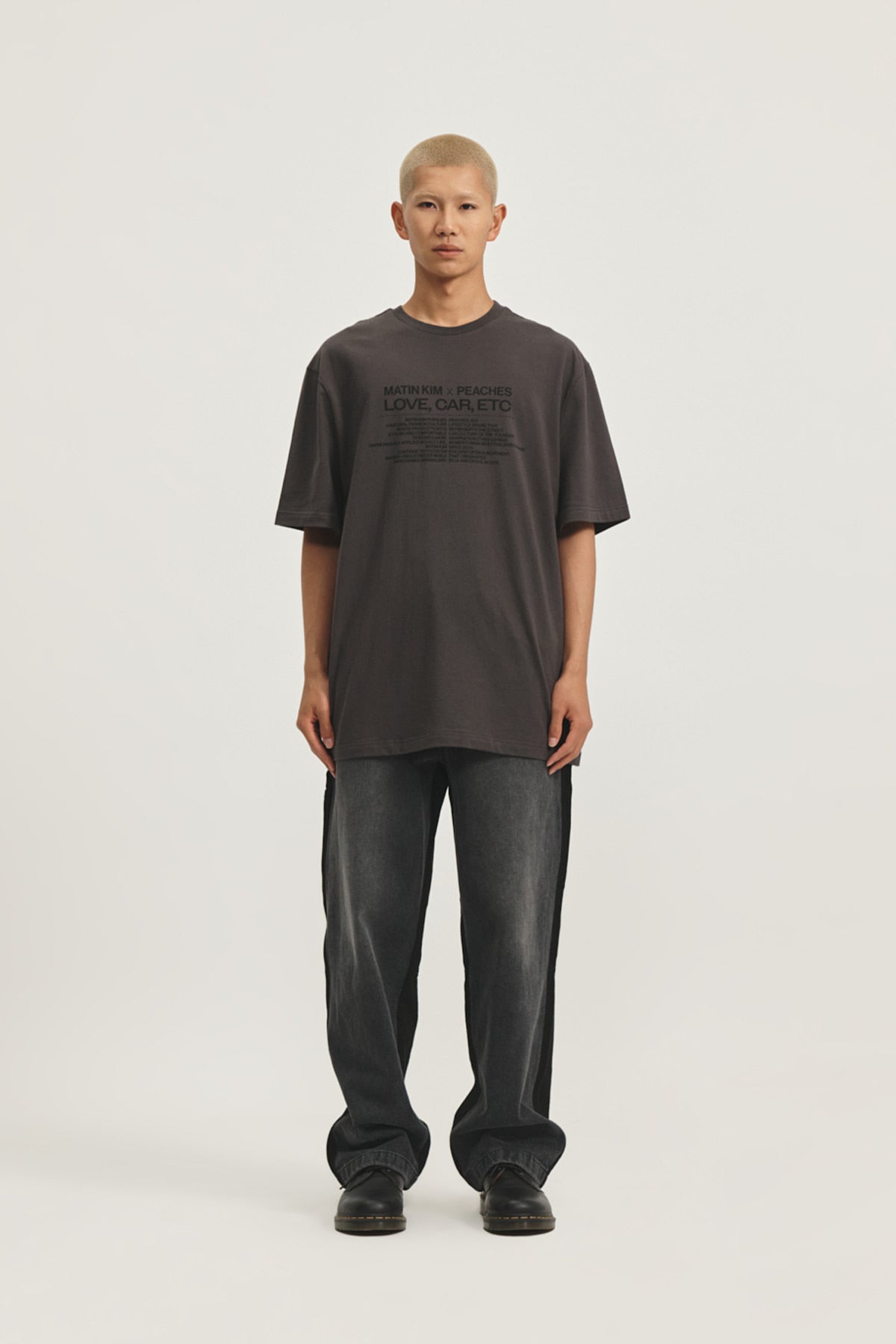 Matin Kim - Peaches Love Car Etc Graphic Top (Charcoal) product image 9 | TRAB K-Fashion Australia