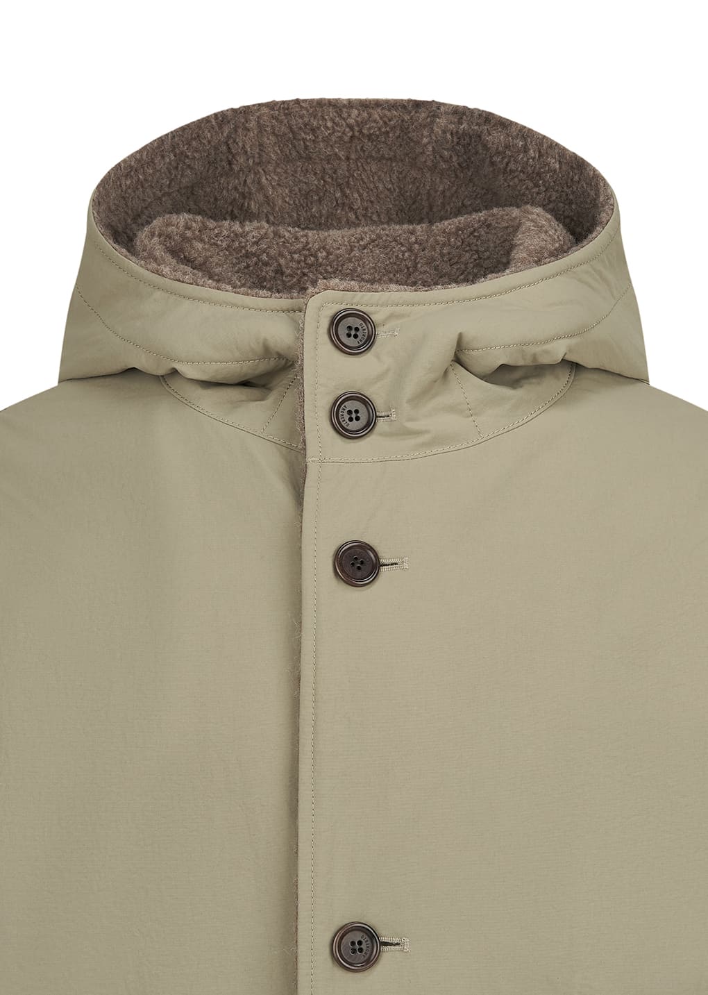 Amomento - padded shearling parka (Khaki) product image 15 | TRAB K-Fashion Australia