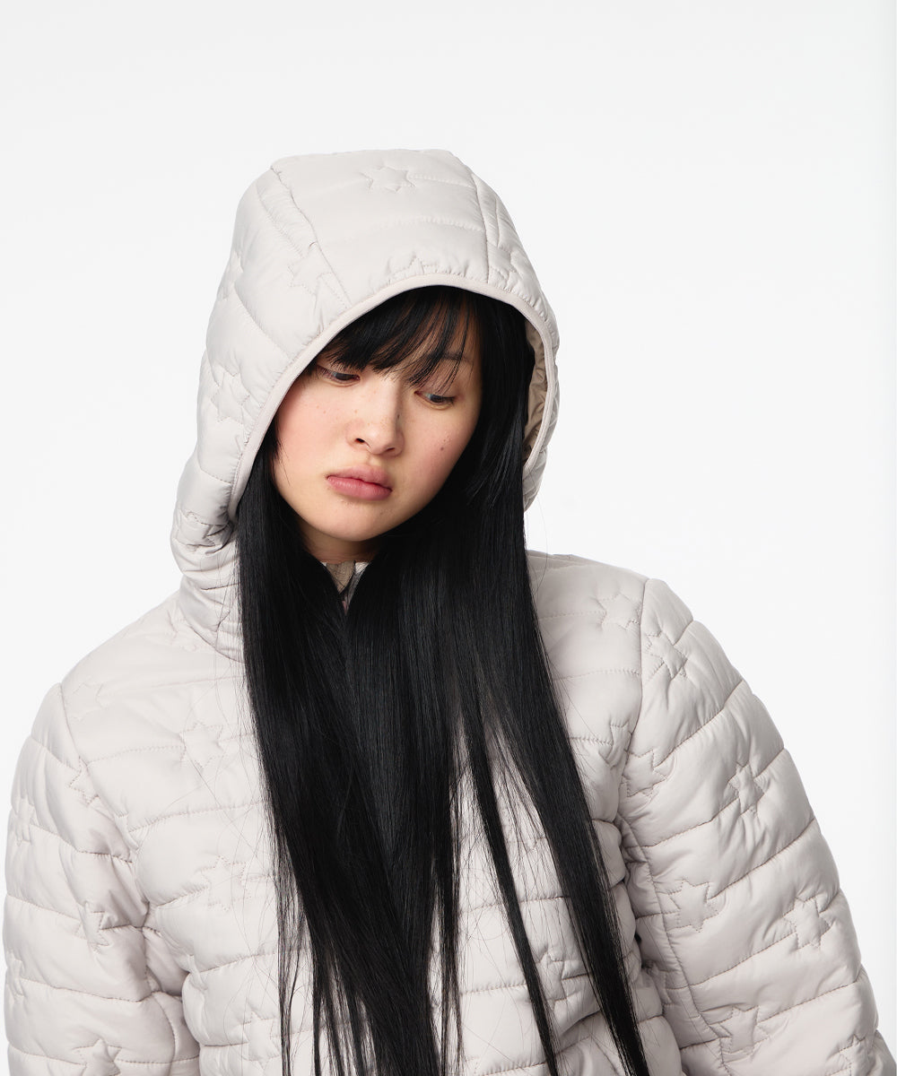 Coyseio - Fluffy Light Padded Jacket (Light Beige) product image 2 | TRAB K-Fashion Australia