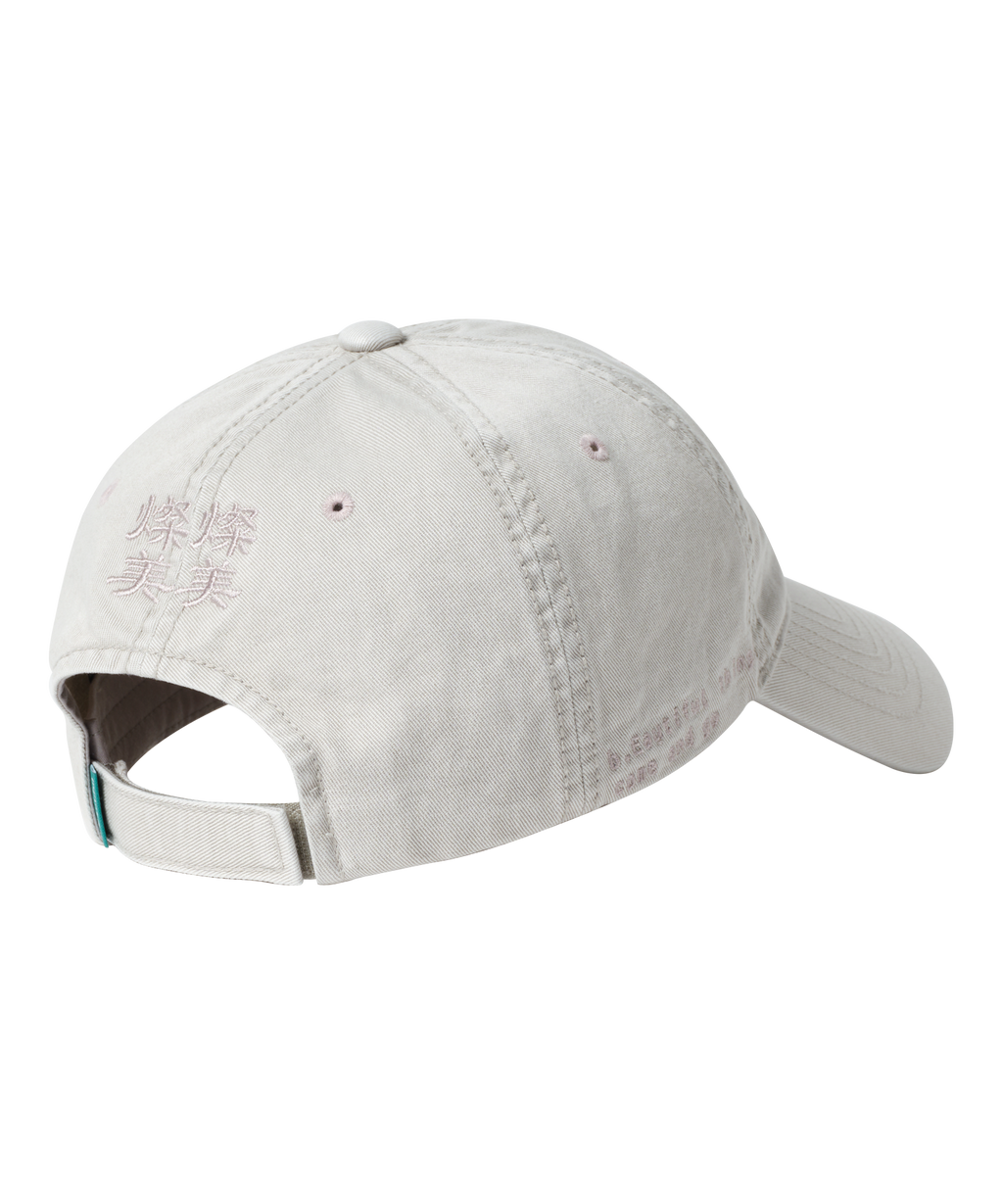 San San Gear - San San X B.E Washed Ball Cap (Light Grey) product image 2 | TRAB K-Fashion Australia
