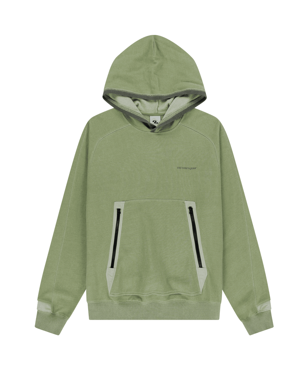 San San Gear - Zipper Pocket Hoodie (Green) product image 6 | TRAB K-Fashion Australia