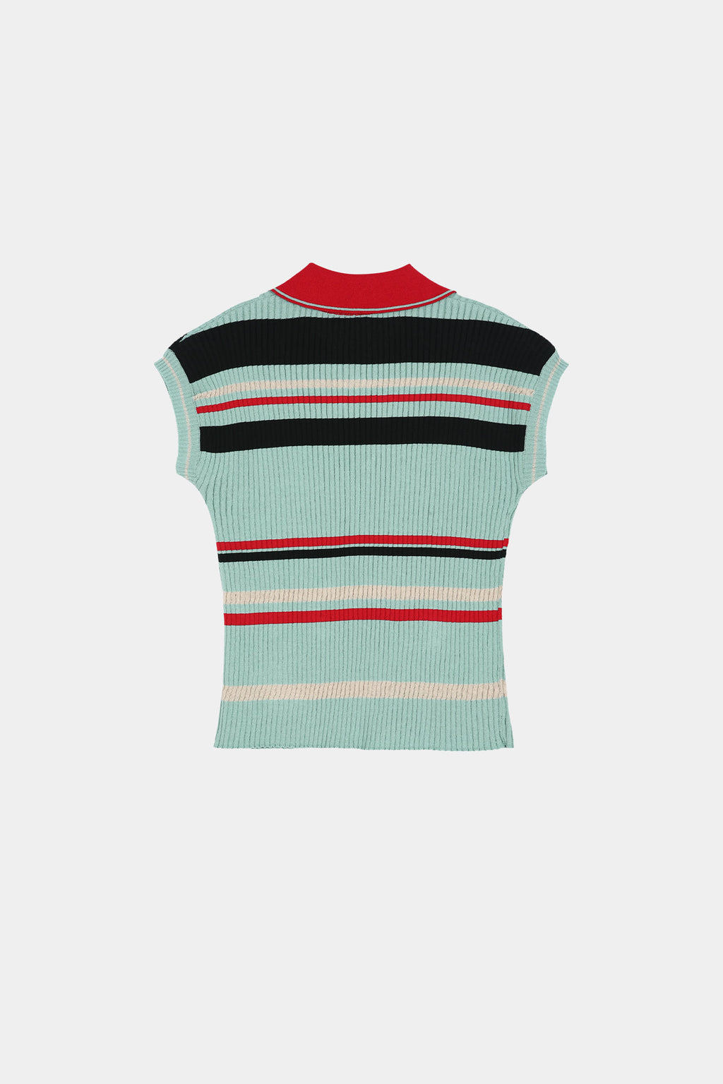 Andersson Bell - Color-Blocked Knit Polo Vest (Blue/Red) product image 9 | TRAB K-Fashion Australia