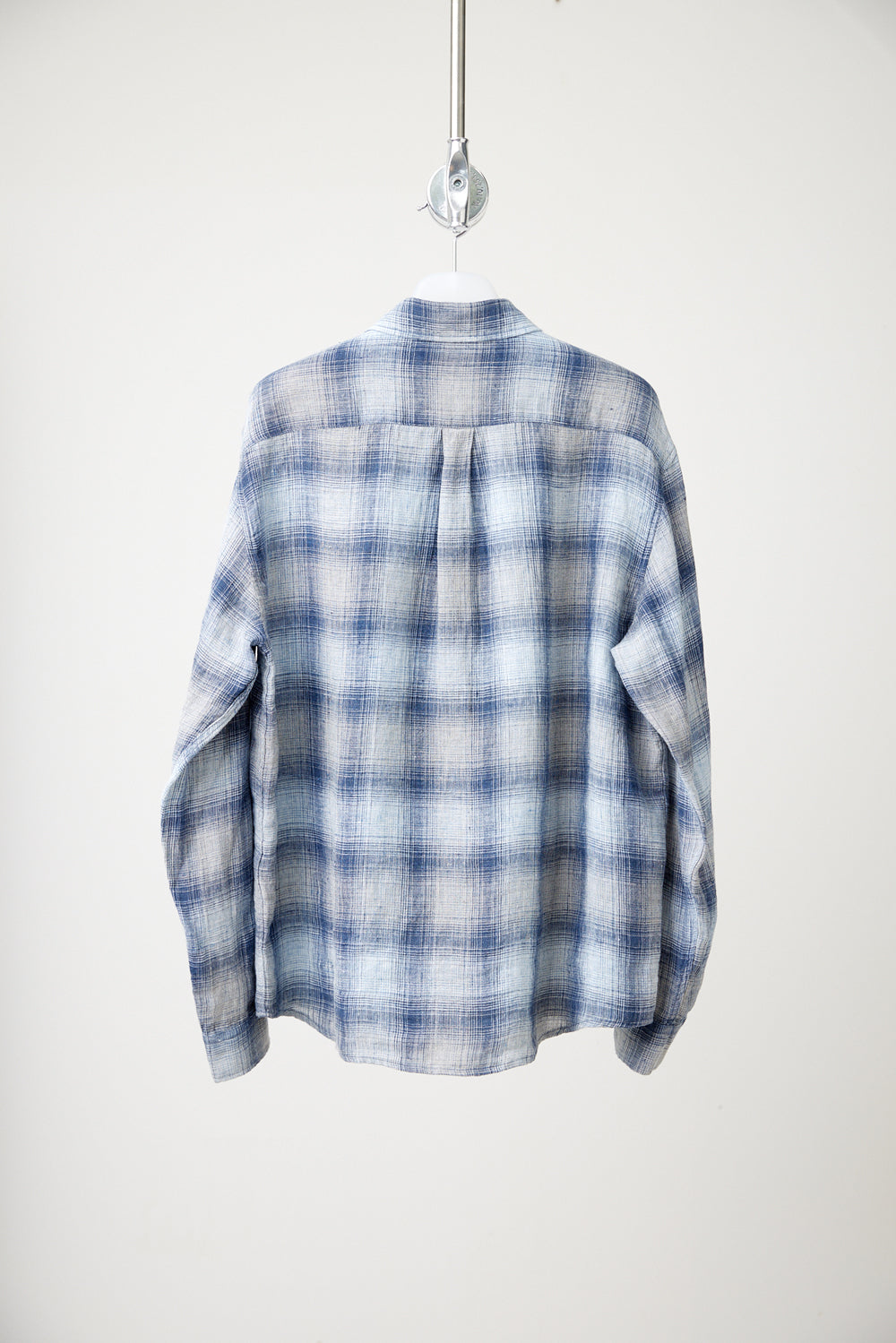 Hatchingroom - Museum Shirt Linen Check (Blue/Grey) product image 3 | TRAB K-Fashion Australia