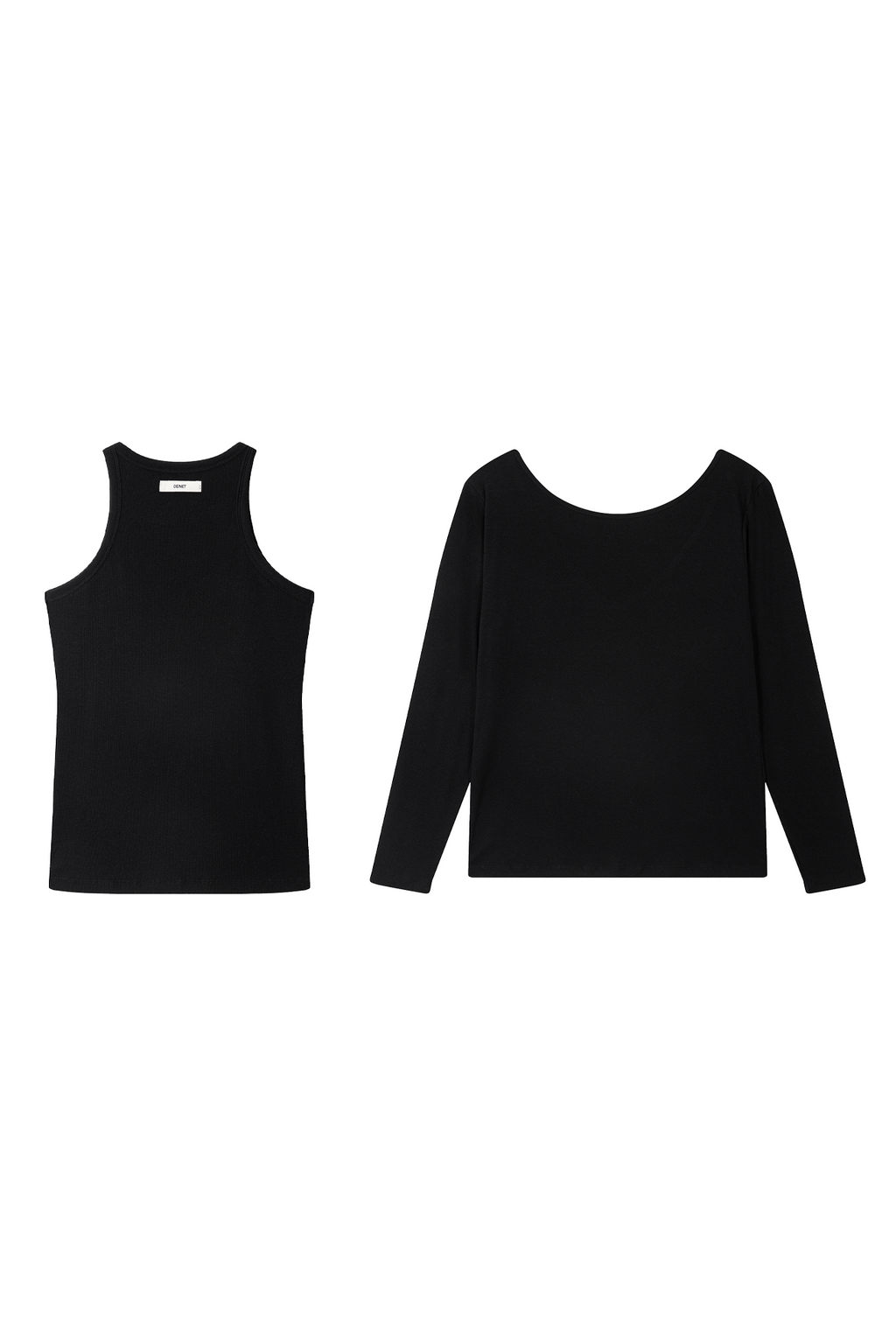 Deinet - Layered Formal T-Shirt Set (Black) product image 2 | TRAB K-Fashion Australia