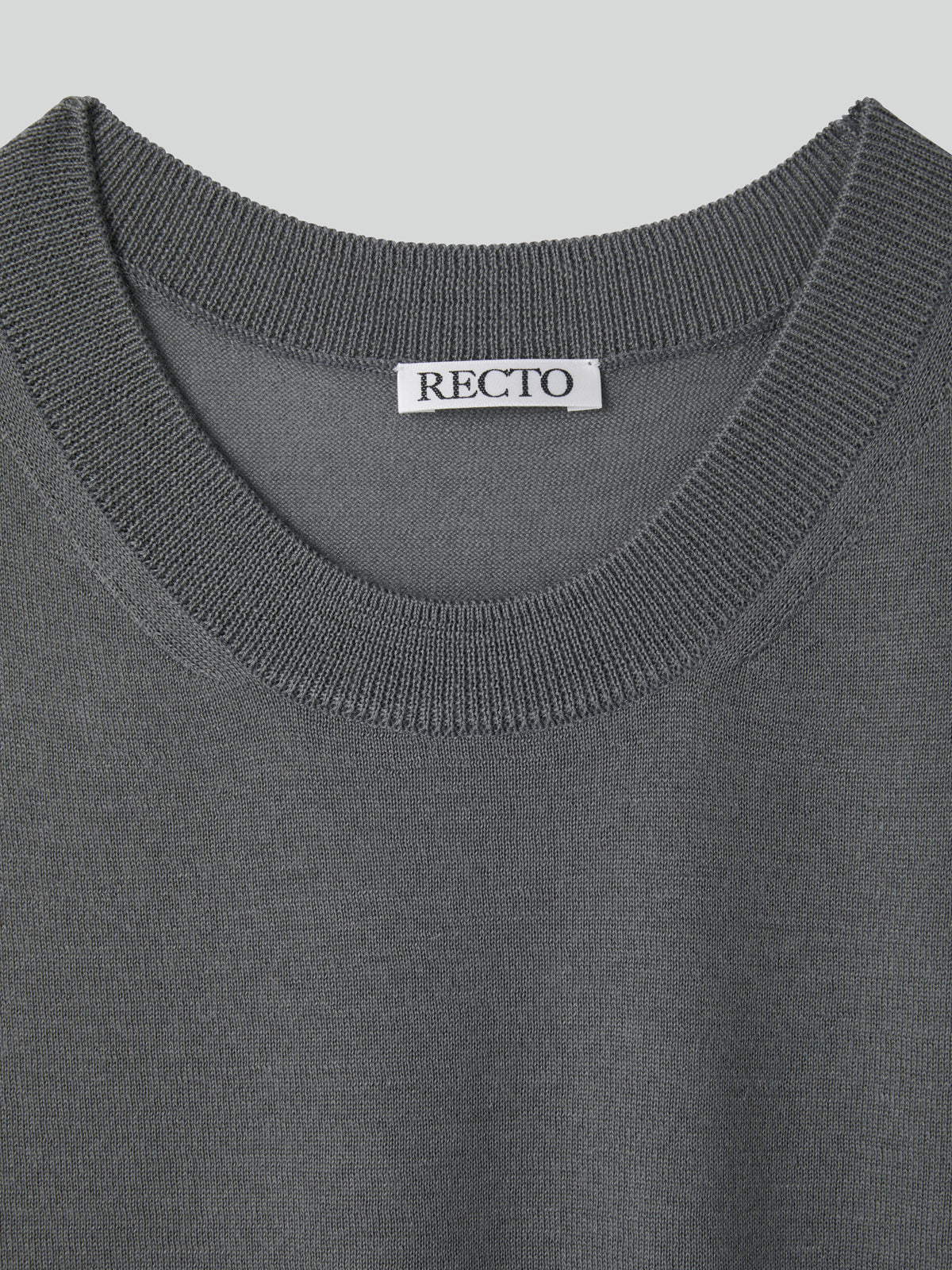 Recto - Silk-Cashmere Knit Top (Midnight Grey) product image 7 | TRAB K-Fashion Australia