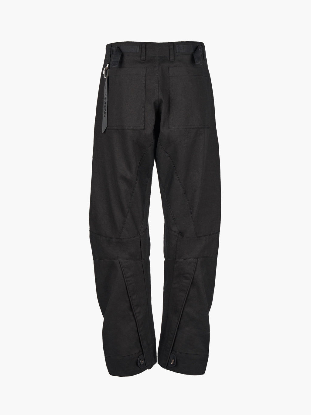 Jiyong Kim - Curved Multi-Pocket Trousers (Black) product image 6 | TRAB K-Fashion Australia