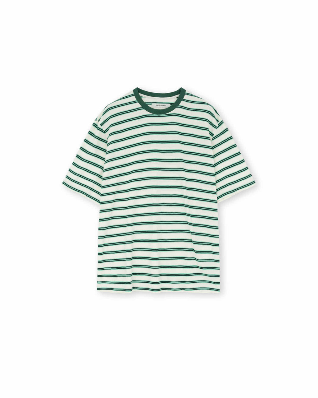 Brownyard - Essential Stripe T Shirt (Green) product image 3 | TRAB K-Fashion Australia