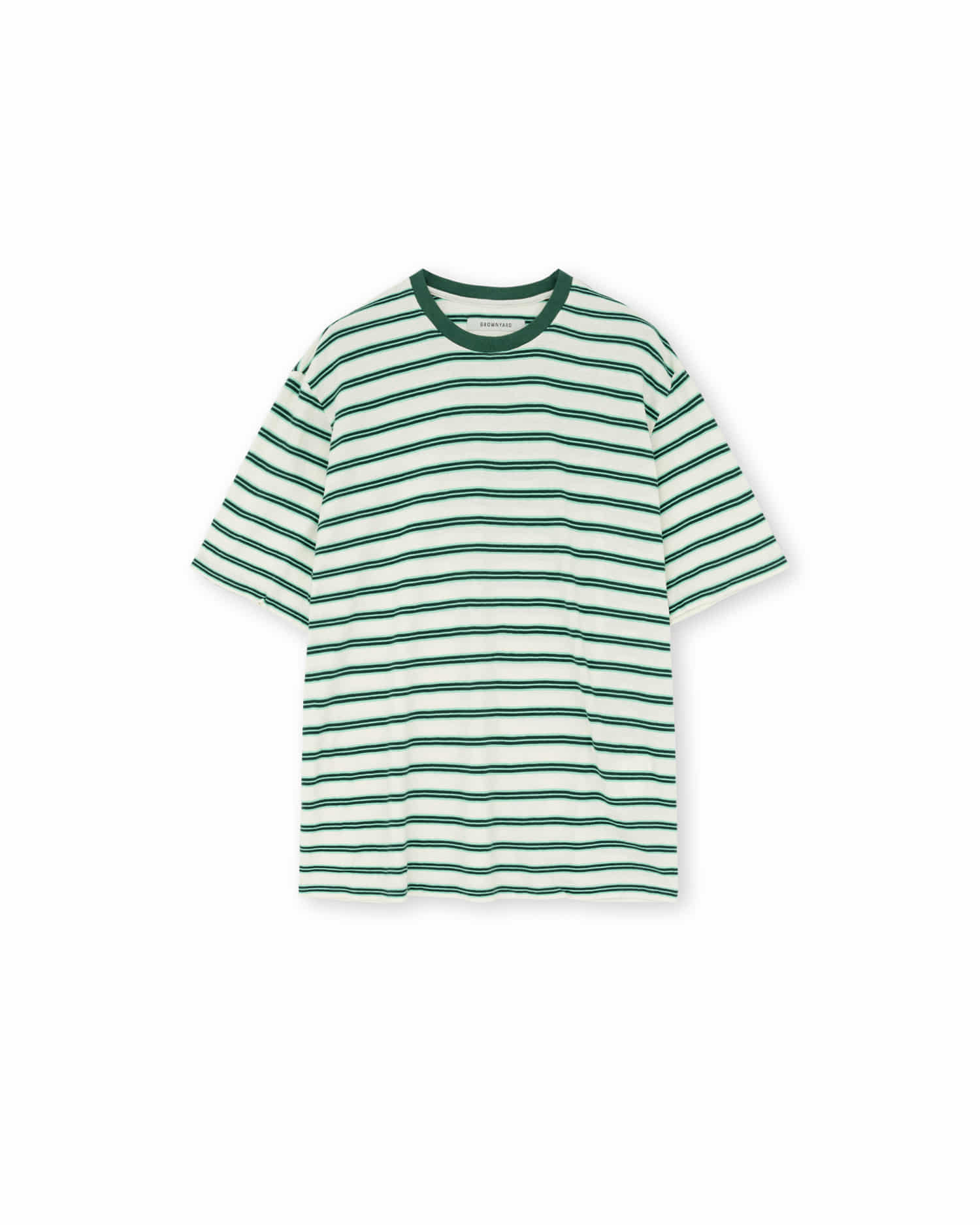 Brownyard - Essential Stripe T Shirt (Green) product image 3 | TRAB K-Fashion Australia