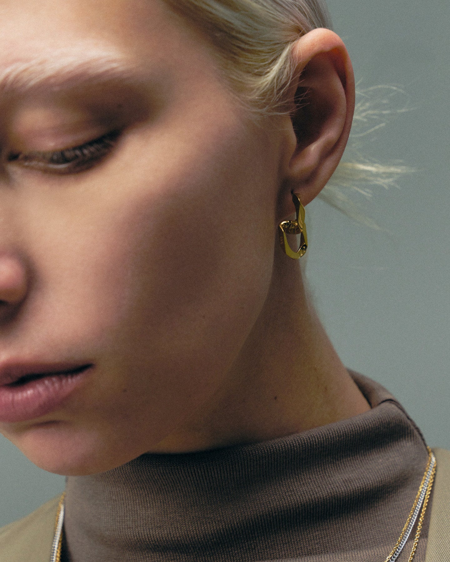 Numbering - Chain Link Earrings #7351 product image 2 | TRAB K-Fashion Australia