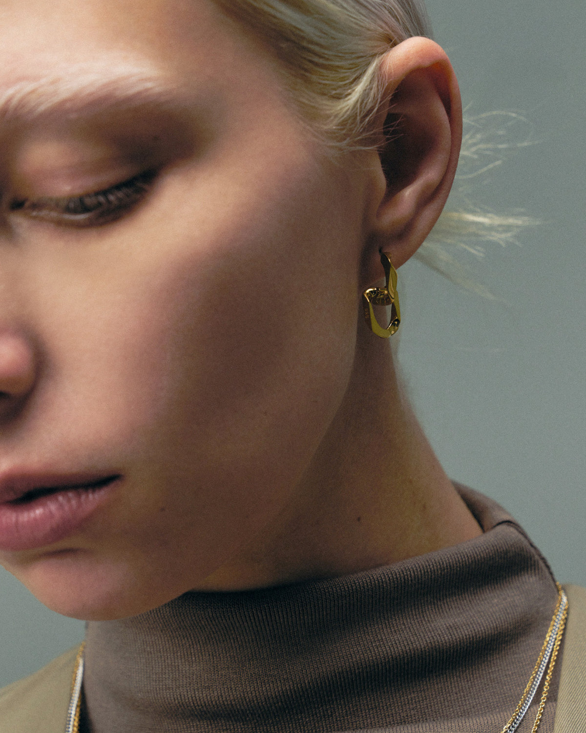 Numbering - Chain Link Earrings #7351 product image 2 | TRAB K-Fashion Australia