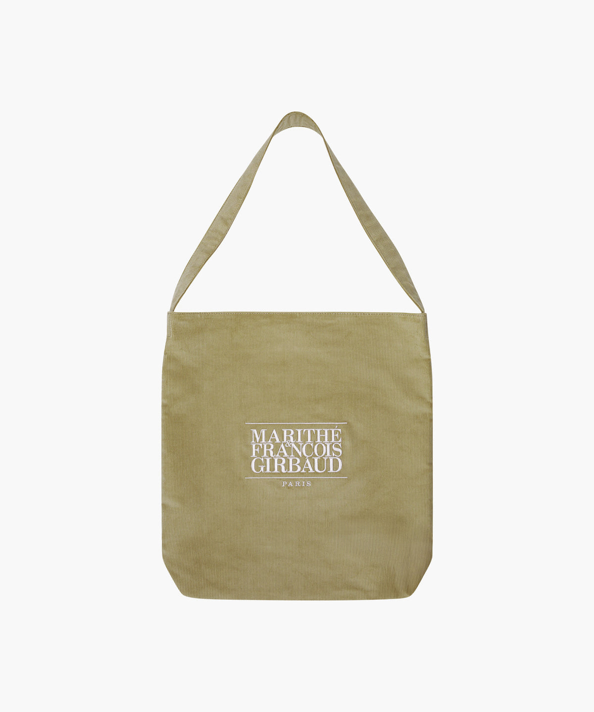 Marithe & Francois Girbaud - Classic Logo Corduroy Bag (Beige) product image 1 | TRAB K-Fashion Australia