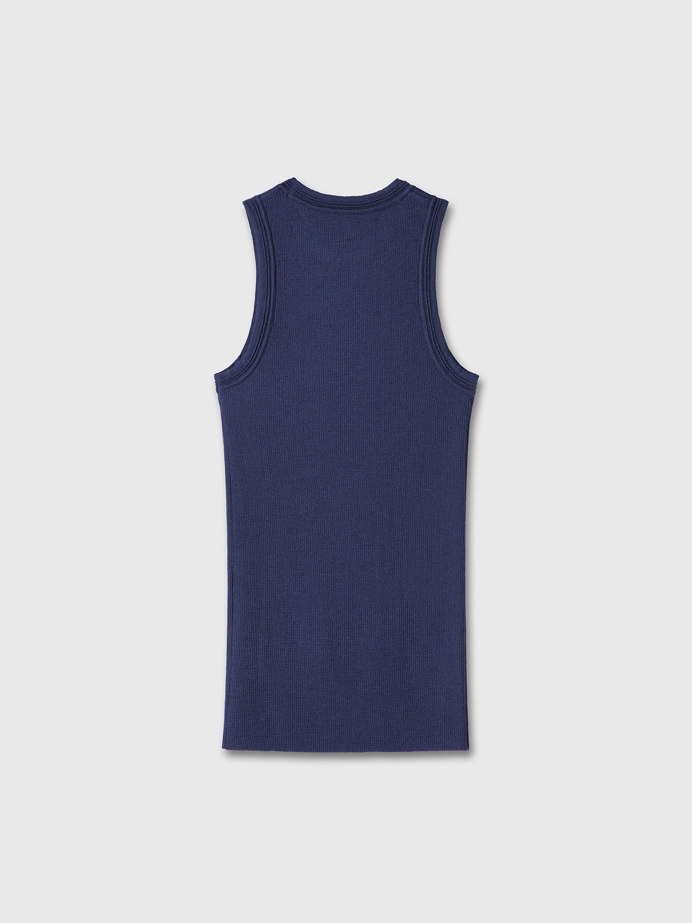 Tonywack - Wool Cashmere Ribbed Tank Top (Navy) product image 8 | TRAB K-Fashion Australia