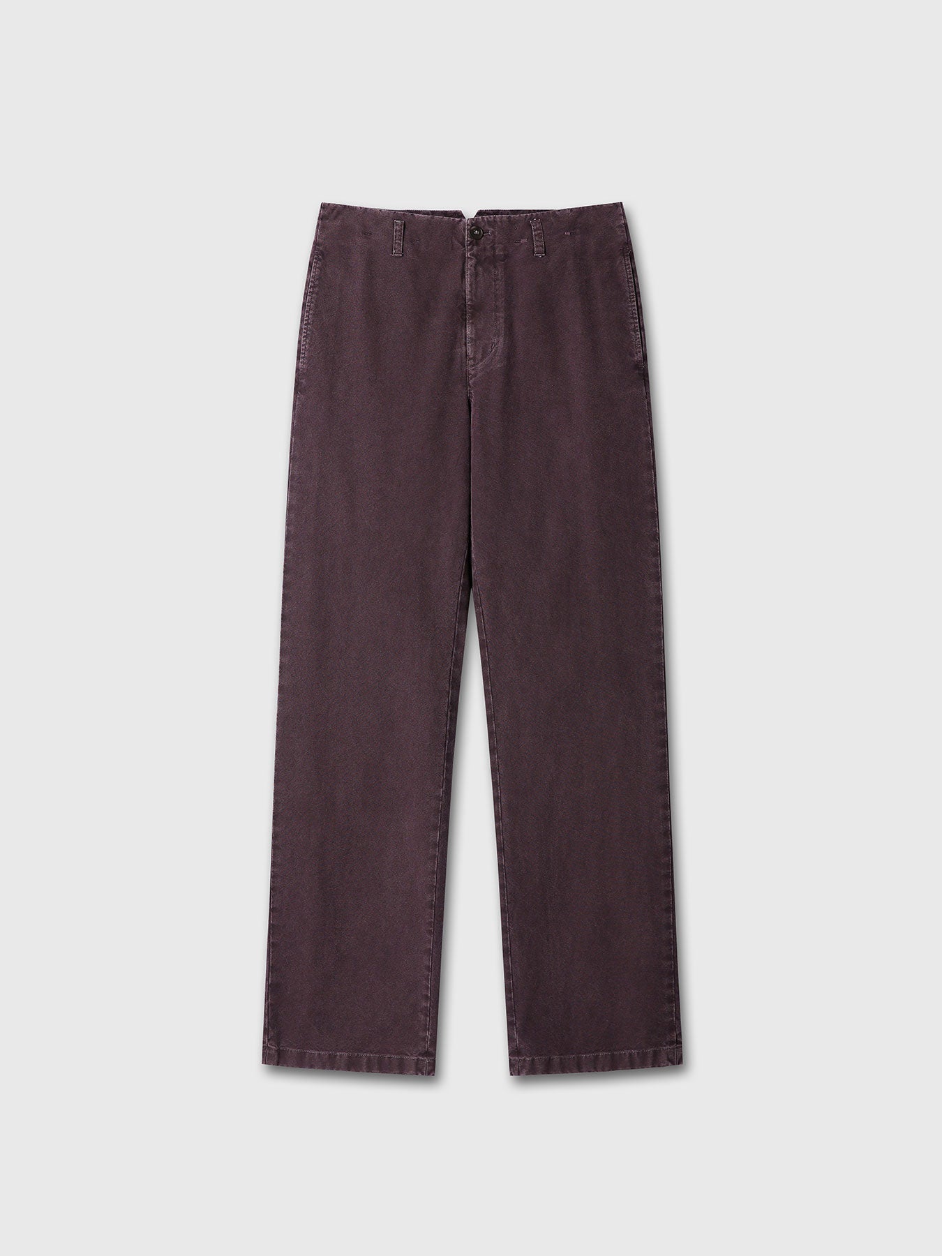 Tonywack - Garment Dyed Cotton Straight Pants (Faded Burgundy) product image 9 | TRAB K-Fashion Australia